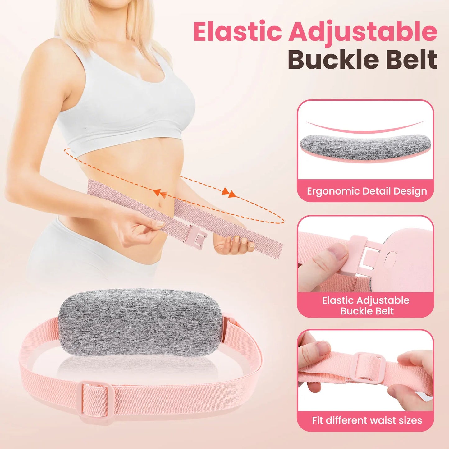 CycleComfort Wearable Heating Pad — Wireless Period Pain Relief Belt