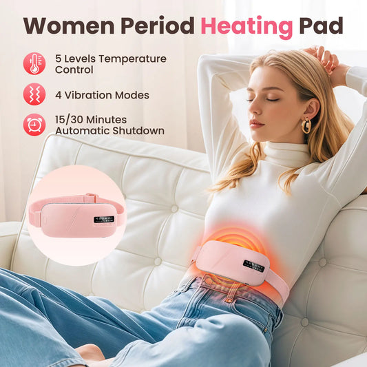 CycleComfort Wearable Heating Pad — Wireless Period Pain Relief Belt