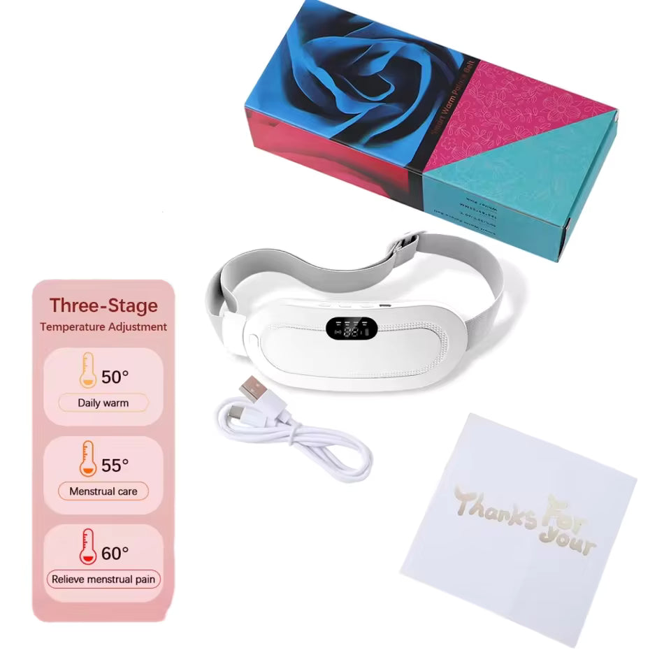 CycleComfort Wearable Heating Pad — Wireless Period Pain Relief Belt